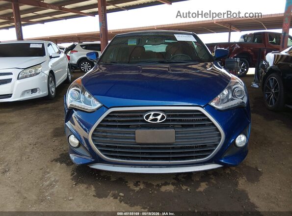 KMHTC6AE3GU285485 2016 HYUNDAI VELOSTER Blue Widok zestawu wskaźników
