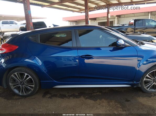 KMHTC6AE3GU285485 2016 HYUNDAI VELOSTER Blue Widok wnętrza z tyłu