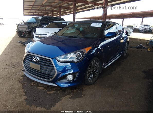 KMHTC6AE3GU285485 2016 HYUNDAI VELOSTER Blue Przód lewy
