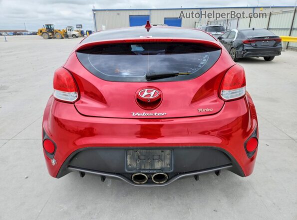 KMHTC6AE9GU273325 2016 HYUNDAI VELOSTER Red Вид ззаду