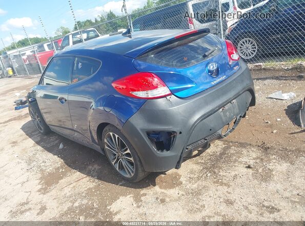 KMHTC6AE9HU309788 2017 HYUNDAI VELOSTER Blue Rear left