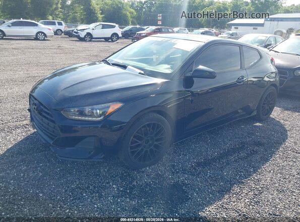 KMHTG6AF0LU029974 2020 HYUNDAI VELOSTER Black Առջևի ձախ երեք քառորդ տեսարան