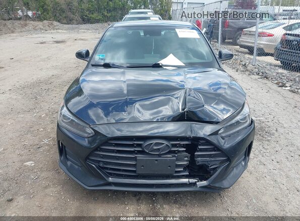 KMHTG6AF6KU003913 2019 HYUNDAI VELOSTER Black Widok zestawu wskaźników