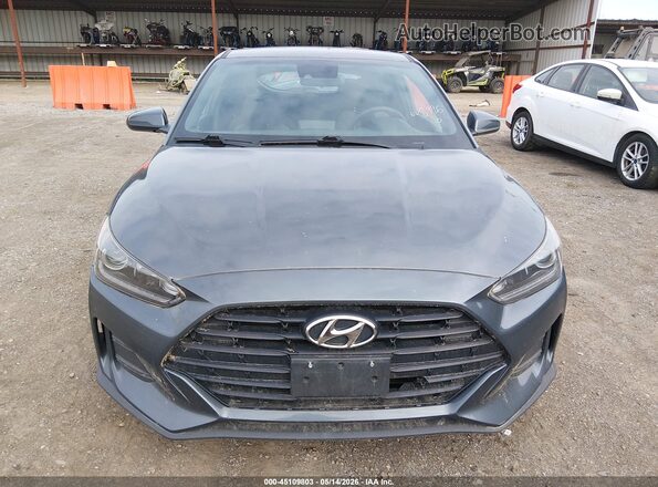 KMHTG6AF6KU008996 2019 HYUNDAI VELOSTER Gray Առջևի վահանակի տեսք