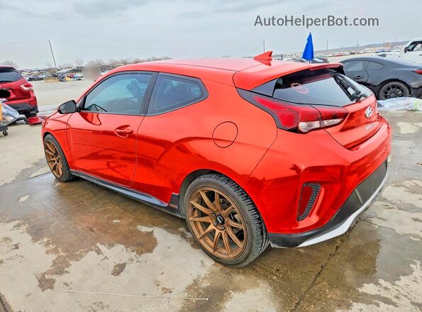 KMHTH6AB2KU011498 2019 HYUNDAI VELOSTER Оранжевый Задняя левая четверть
