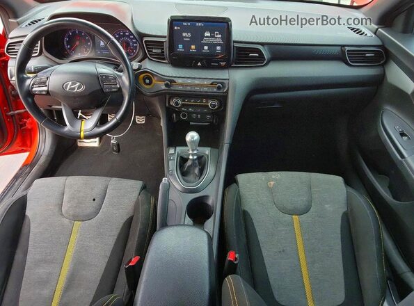 KMHTH6AB2KU011498 2019 HYUNDAI VELOSTER Оранжевый Вид панели приборов