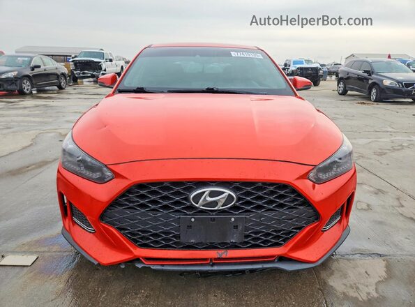 KMHTH6AB2KU011498 2019 HYUNDAI VELOSTER Оранжевый Вид спереди