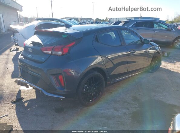 KMHTH6AB3KU014278 2019 HYUNDAI VELOSTER Gray Rear right