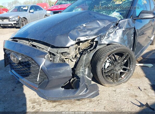 KMHTH6AB3KU014278 2019 HYUNDAI VELOSTER Gray Front view