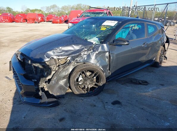 KMHTH6AB3KU014278 2019 HYUNDAI VELOSTER Gray Front left