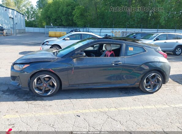 KMHTH6AB5KU005825 2019 HYUNDAI VELOSTER Gray Rear interior view