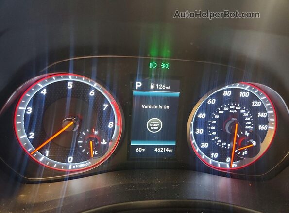 KMHTH6AB6KU014338 2019 HYUNDAI VELOSTER Orange Widok zestawu wskaźników
