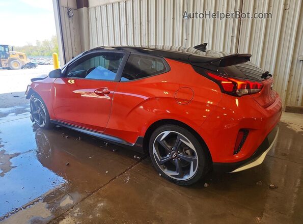 KMHTH6AB6KU014338 2019 HYUNDAI VELOSTER Orange Tył lewy