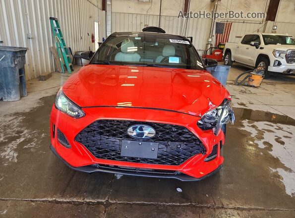 KMHTH6AB6KU014338 2019 HYUNDAI VELOSTER Orange Widok z przodu