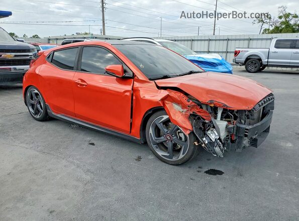 KMHTH6AB9KU007027 2019 HYUNDAI VELOSTER Red Przód prawy