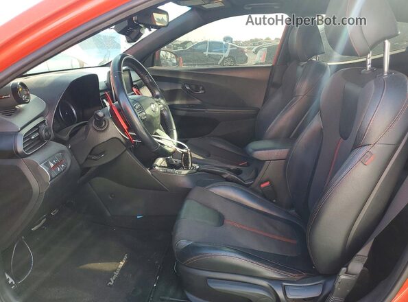 KMHTH6AB9KU007027 2019 HYUNDAI VELOSTER Red Widok wnętrza z przodu