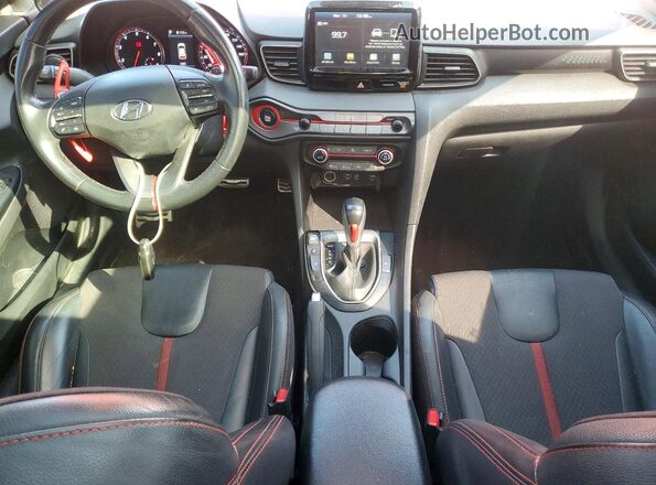 KMHTH6AB9KU007027 2019 HYUNDAI VELOSTER Red Widok deski rozdzielczej