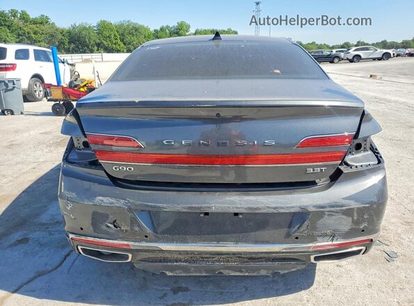 KMTF34PA2LU076454 2020 GENESIS G90 Серый Вид сзади