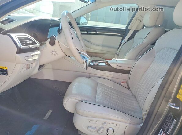 KMTF34PA2LU076454 2020 GENESIS G90 Серый Вид салона спереди