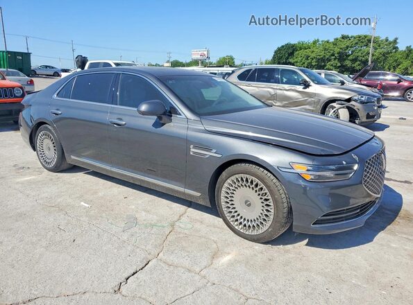 KMTF34PA2LU076454 2020 GENESIS G90 Серый Передняя правая четверть