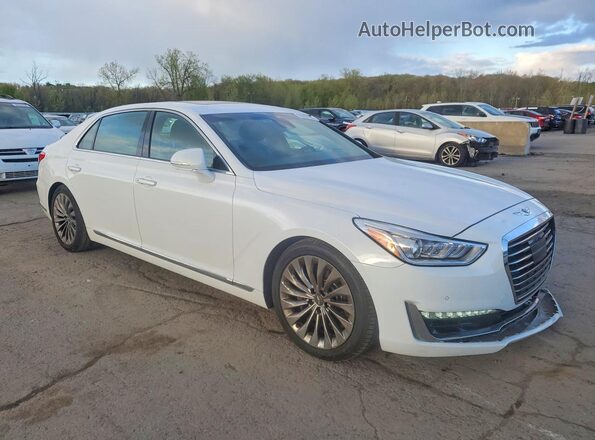 KMTF54JH2KU054582 2019 GENESIS G90 White Առջևի աջ
