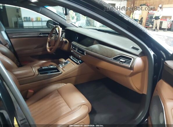 KMTF54PH5MU092155 2021 GENESIS G90 Black წინა სალონის ხედი