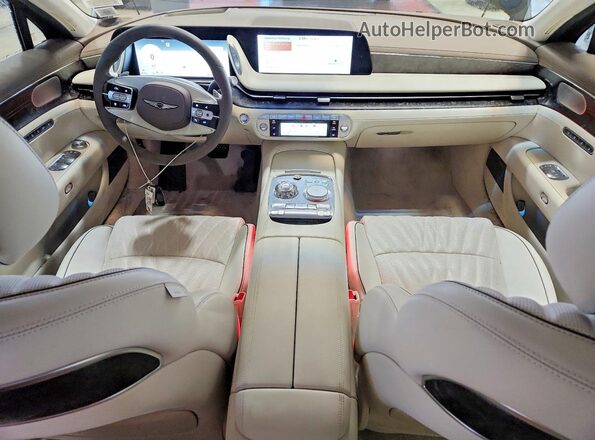 KMTFC4SD0SU049866 2025 GENESIS G90 Black Widok deski rozdzielczej