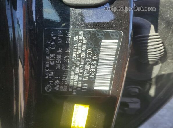 KMTFN4JB0KU313100 2019 GENESIS G80 Black Շարժիչի բաժամունքի տեսք