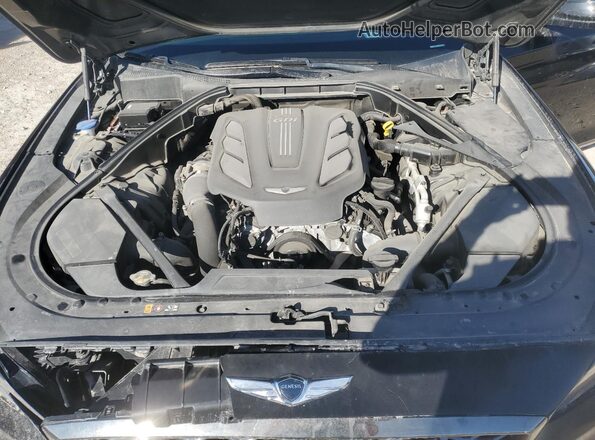 KMTFN4JB0KU313100 2019 GENESIS G80 Black Սալոնի հետևի տեսք