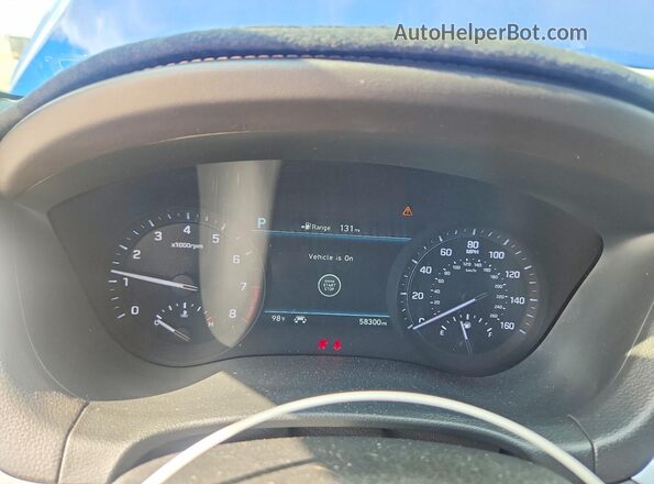KMTFN4JB1LU334605 2020 GENESIS G80 Blue Widok zestawu wskaźników
