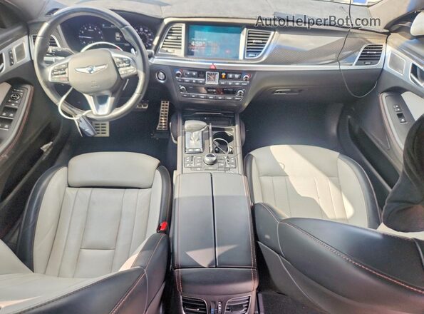 KMTFN4JB1LU334605 2020 GENESIS G80 Blue Widok deski rozdzielczej