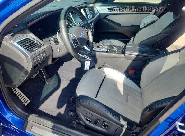 KMTFN4JB1LU334605 2020 GENESIS G80 Blue Widok wnętrza z przodu