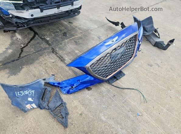 KMTFN4JB1LU334605 2020 GENESIS G80 Blue Widok komory silnika