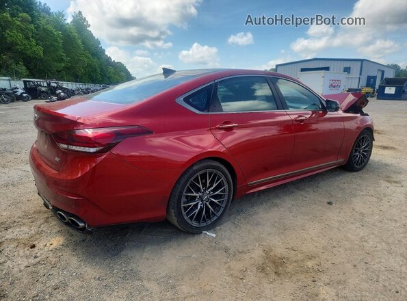 KMTFN4JB2KU328035 2019 GENESIS G80 Red Հետևի աջ