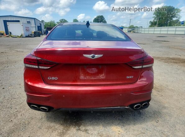 KMTFN4JB2KU328035 2019 GENESIS G80 Red Հետևի տեսք