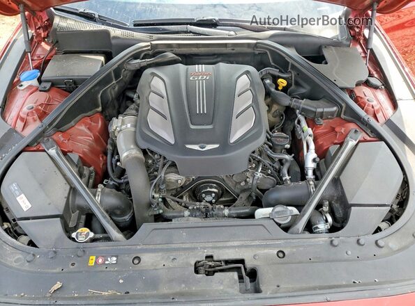 KMTFN4JBXLU323960 2020 GENESIS G80 Red Rear interior view
