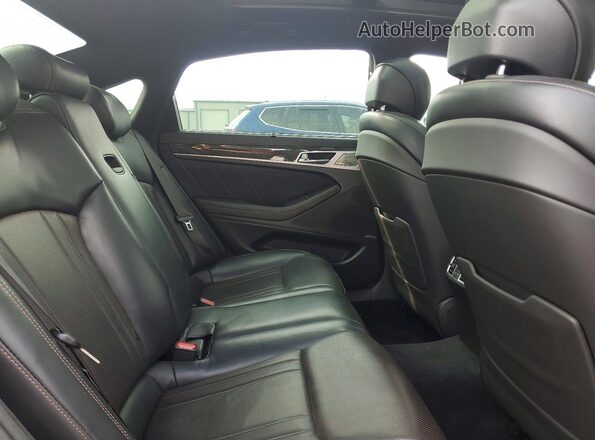 KMTFN4JBXLU323960 2020 GENESIS G80 Red Rear seats view