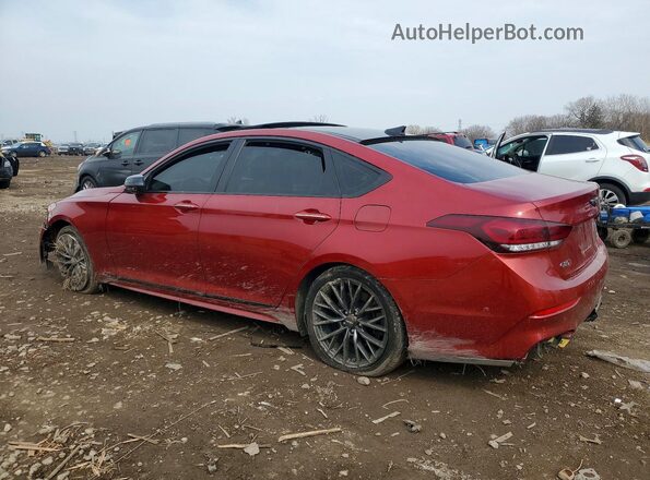 KMTFN4JBXLU323960 2020 GENESIS G80 Red Rear left