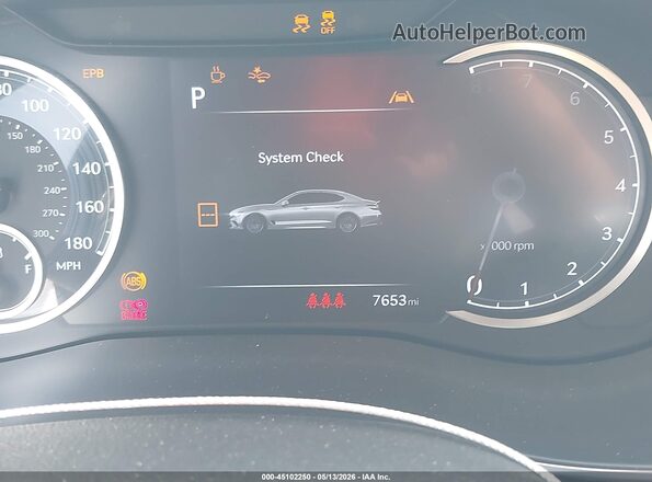 KMTG14SC2TU164973 2026 GENESIS G70 White Vista de los asientos traseros
