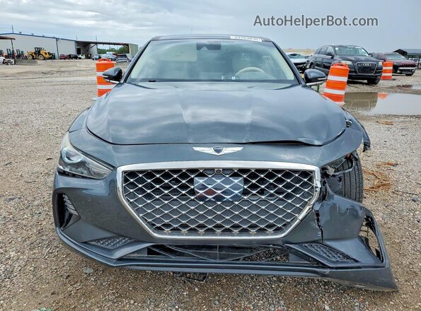 KMTG34LE2KU014855 2019 GENESIS G70 Gray Vista frontal