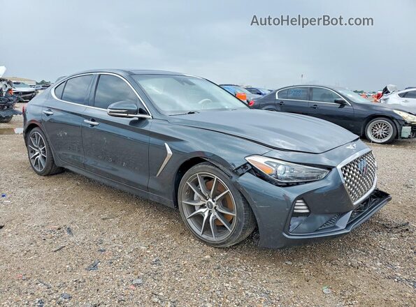 KMTG34LE2KU014855 2019 GENESIS G70 Gray Delantero derecho