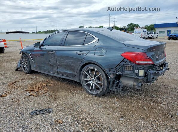 KMTG34LE2KU014855 2019 GENESIS G70 Gray Trasero izquierdo