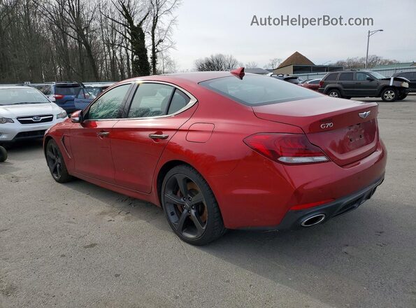 KMTG34LE4LU047163 2020 GENESIS G70 Красный Задняя левая четверть