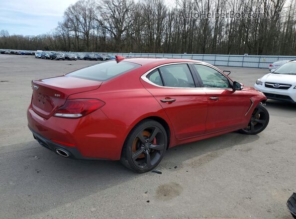 KMTG34LE4LU047163 2020 GENESIS G70 Красный Задняя правая четверть