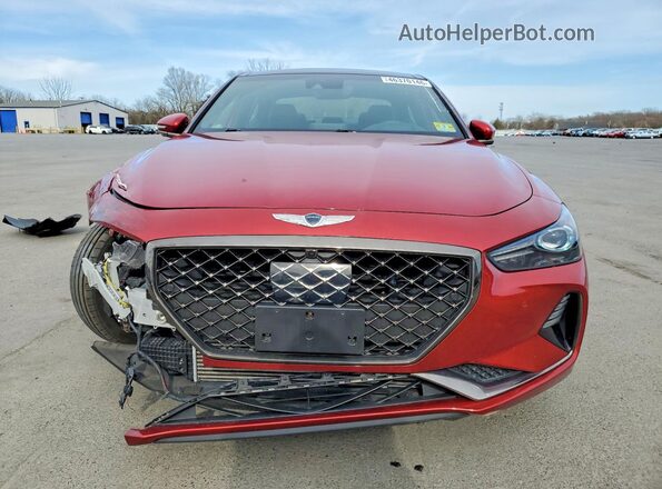 KMTG34LE4LU047163 2020 GENESIS G70 Красный Вид спереди
