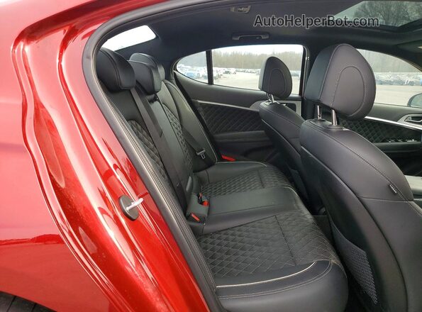 KMTG34LE4LU047163 2020 GENESIS G70 Красный Вид задних сидений