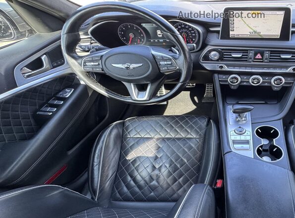 KMTG34LE6LU053532 2020 GENESIS G70 Gray Widok z tyłu