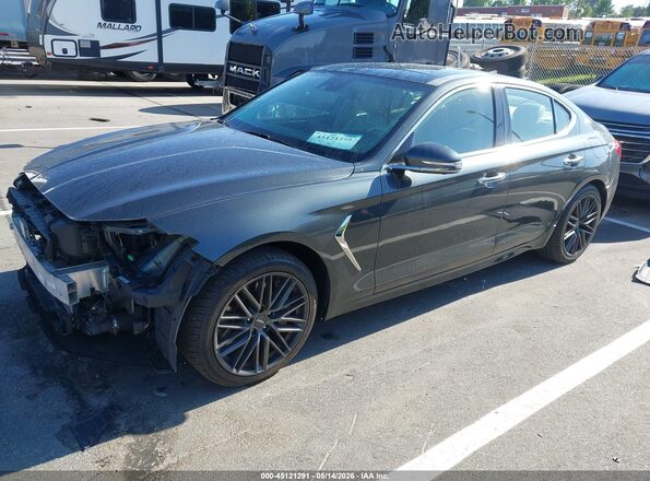 KMTG34LE7KU012048 2019 GENESIS G70 Gray Front left