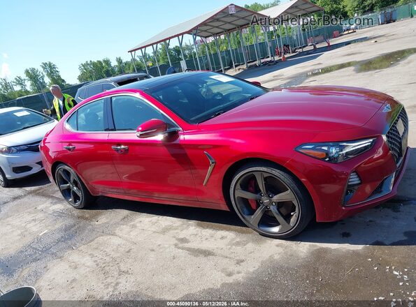 KMTG34LE7LU051658 2020 GENESIS G70 Red Vista interior de 360 grados