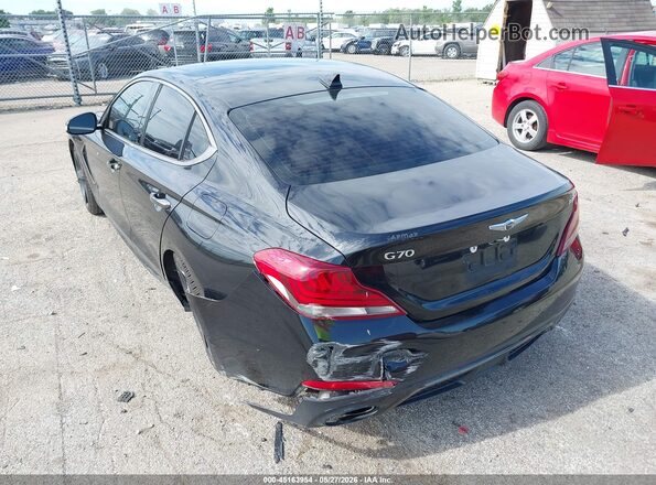 KMTG34LE8KU021101 2019 GENESIS G70 Black Задня ліва чверть
